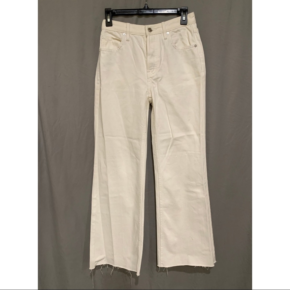 We the Free High-Waisted Flaired Jeans Size 26 - Ivory